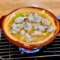 「牡蠣の土手鍋と純米酒でスタート」
鶏と大根の煮物   ピリカラ蒟蒻
〆の うどんde晩ごはん💦|ばくあんしゃさん