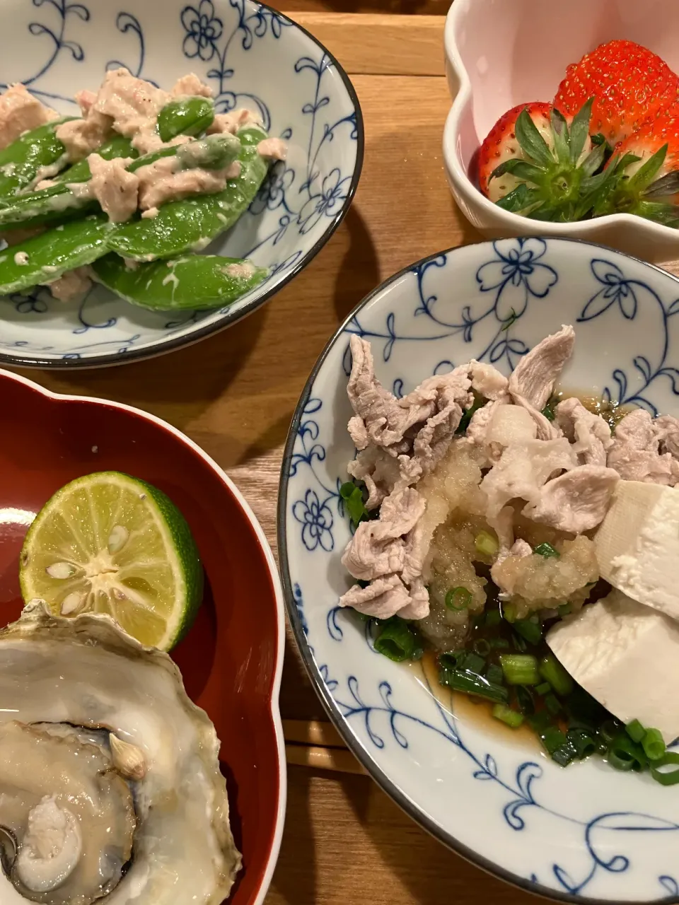 牡蠣の酒蒸し&湯豆腐|なつこいっきママさん