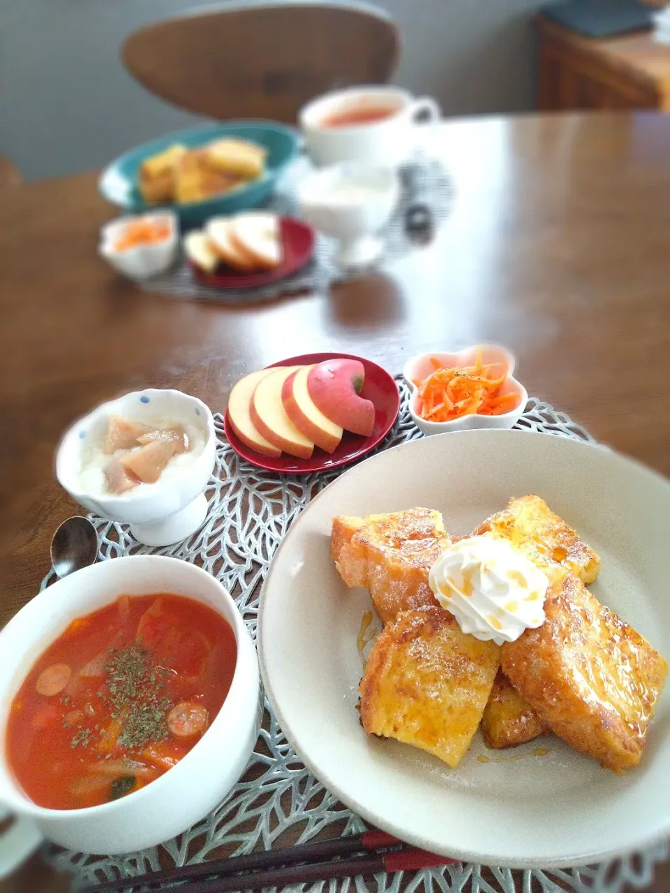 朝ごはん⛅️！|まめころさん