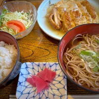 【外食】かつそば定食| masaさん