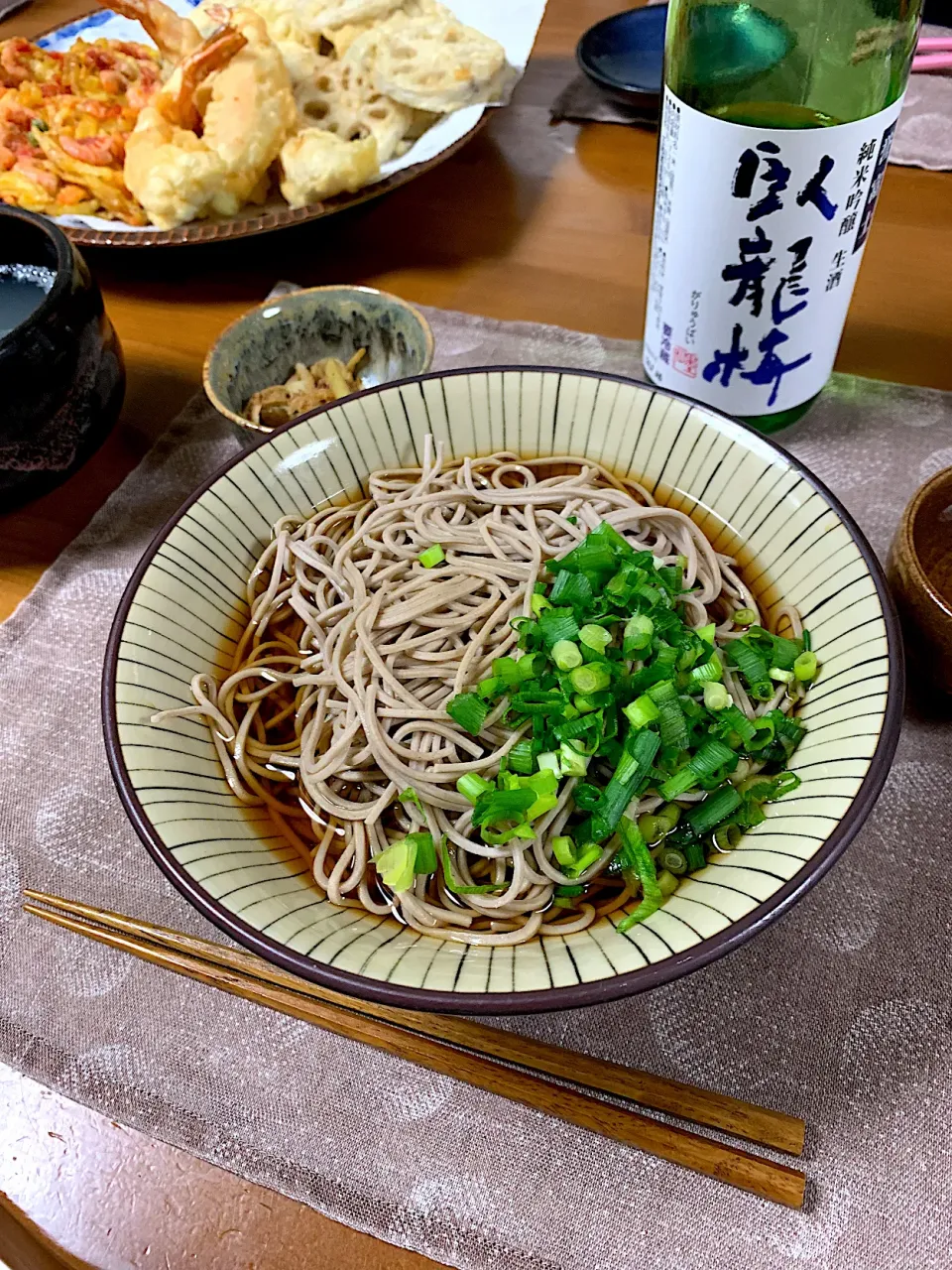 手前かえしで蕎麦と天ぷら　大根皮のきんぴら|KimaLABOさん