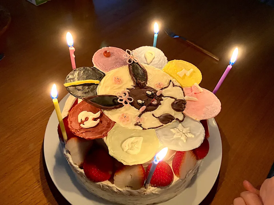 ＊イーブイ＆ブイズのお誕生日ケーキ🎂✨＊|＊抹茶＊さん