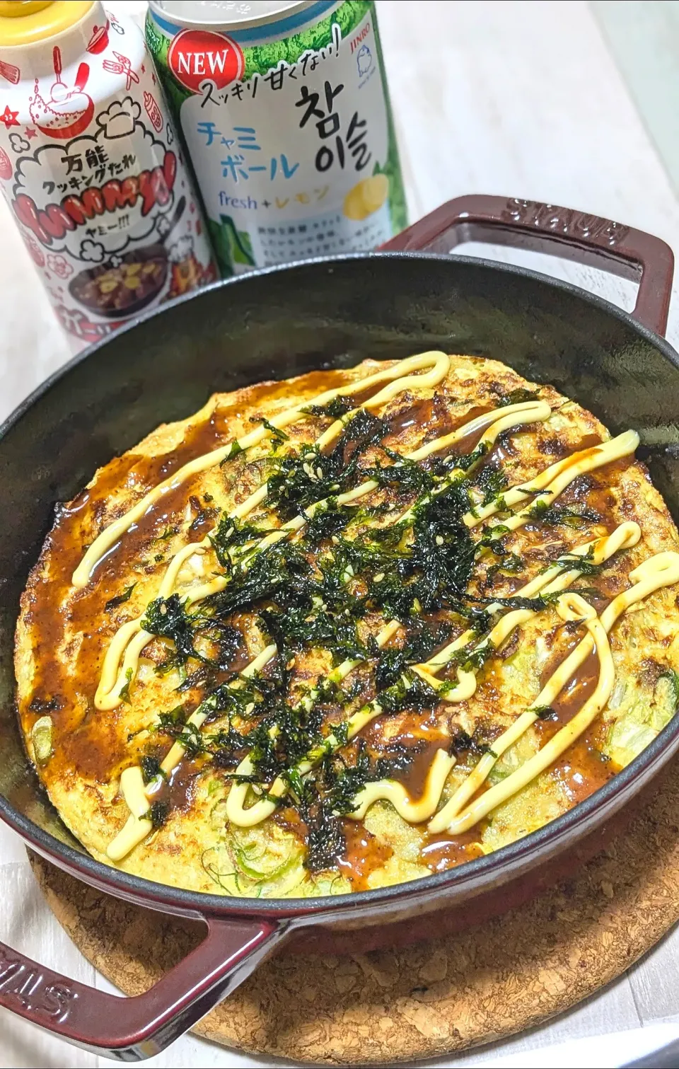 staubで山芋キャベツ焼き|ひとみんΨ(*´∀｀)Ψさん