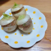 蕪の肉詰めの煮付け|ぽんすけさん