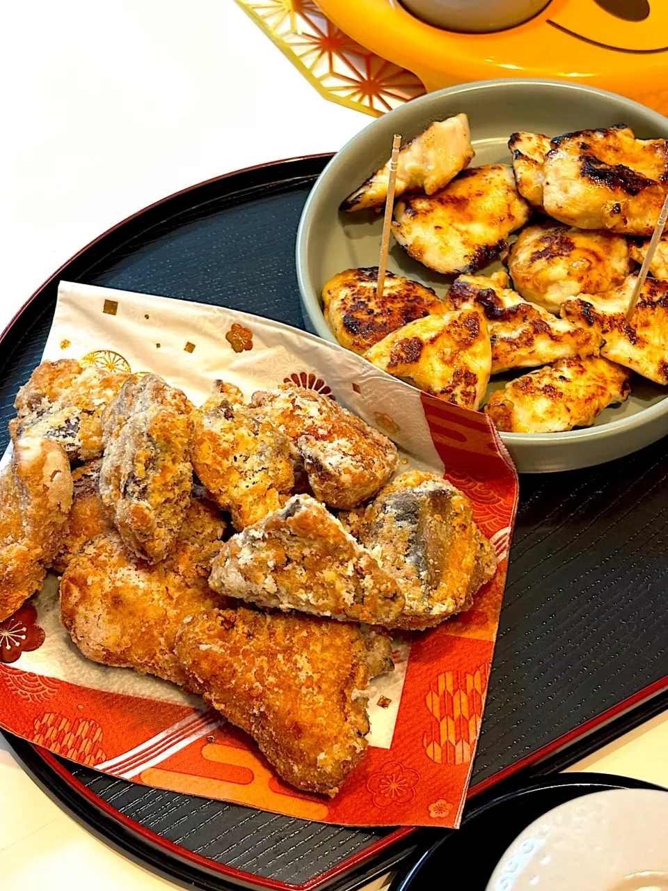 子供たちは鰤竜田揚げ&鶏むね塩麹焼き|いおりんこさん