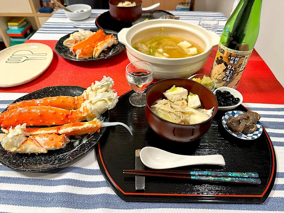 2025に入って太り気味笑 タラバガニとお鍋🍲🦀|ひーちゃんさん