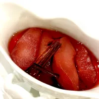 Mulled Wine Poached Pears