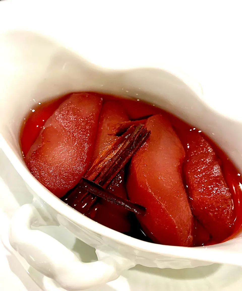 Mulled Wine Poached Pears|gonbenさん