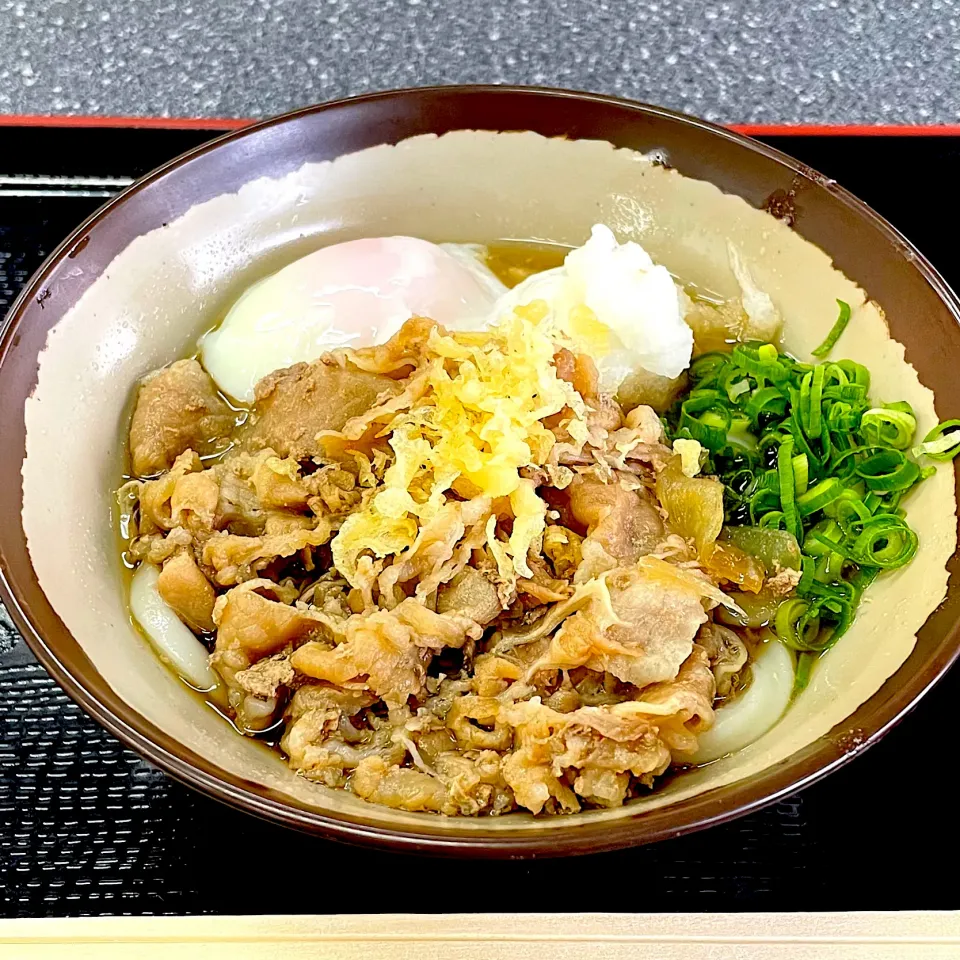 温玉肉ぶっかけ 小（温）　植田うどん|かおるさん