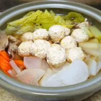 パパ作👨作り置き❄️鶏だんご鍋🍲|ぱんだのままんさん