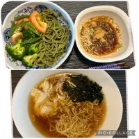 茶そばラーメン|くまくまさん