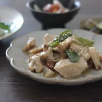 鶏胸肉と蓮根のごまみそ炒め|ちいさなしあわせキッチンさん