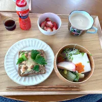 お節リメイク朝定食☀️|さくたえさん