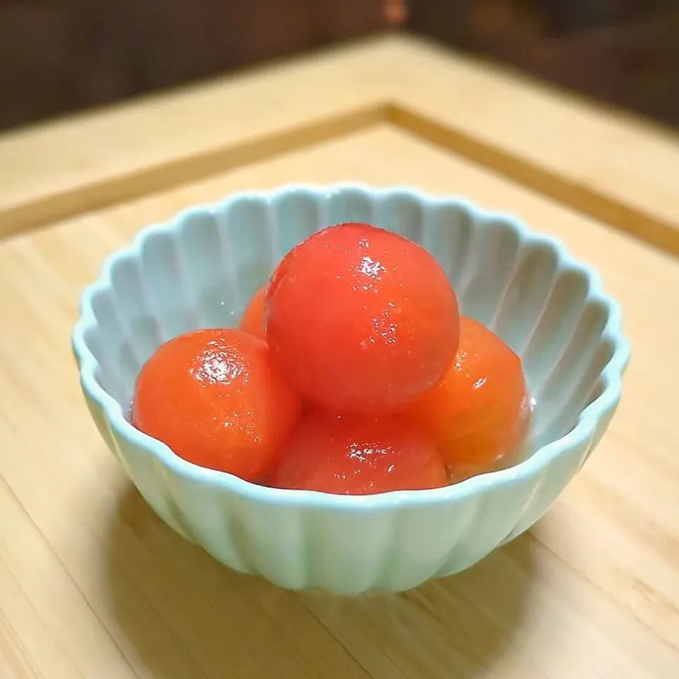 ミニトマトのお浸し🍅|森のごはん屋さんさん