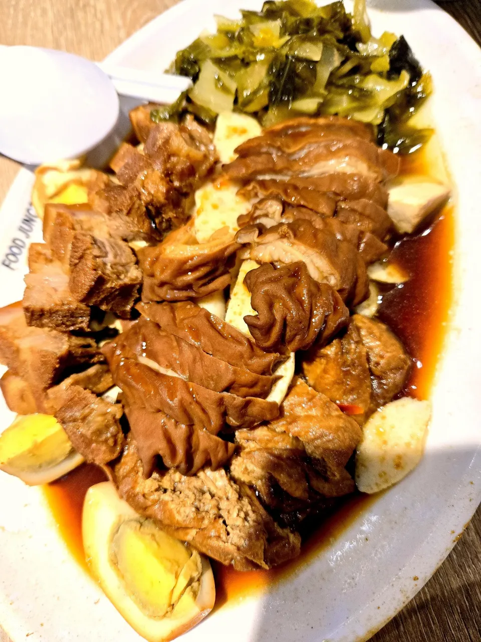 braised pork belly n intestine|rufvalさん