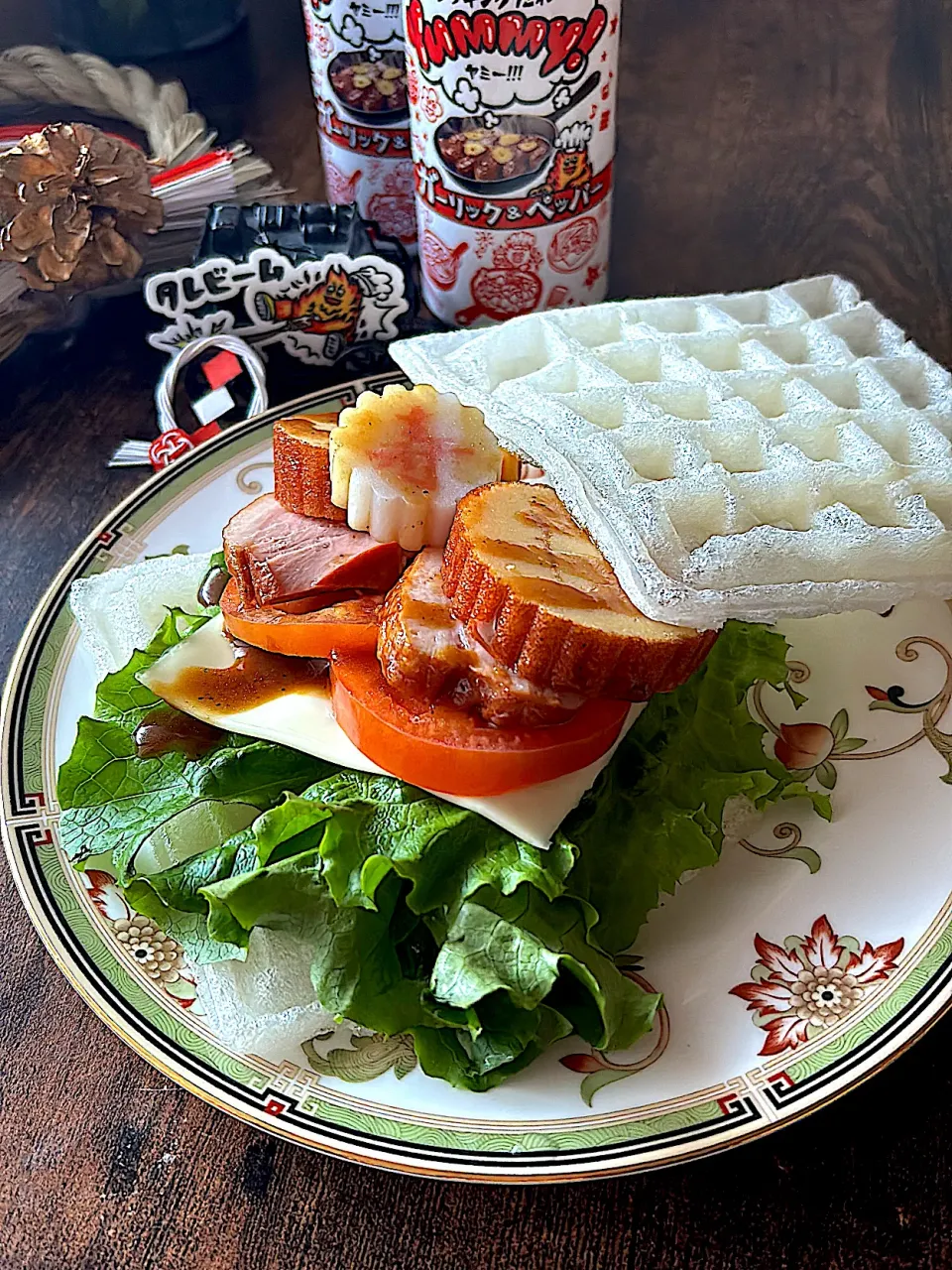 yummy!モッフルおせちバーガー🍔|とんちんさん