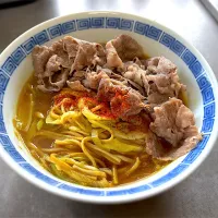 昼ご飯はカレー蕎麦|なかちゃんたまごさん