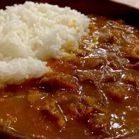 牛すじ煮汁カレー(牛すじなし)|もちまるさん