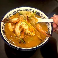 Big big prawn noodle| sarahさん