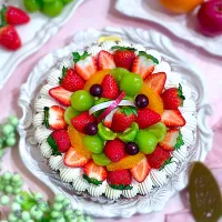 🥝🍊🍓フルーツ盛り沢山タルト🍓🍊🥝