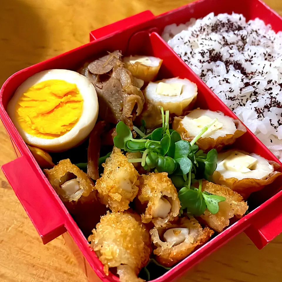 イカリングと豚の角煮弁当|ももちゃんのママさん