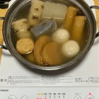 おでん🍢温めながらいただきます🥢|料理好きなじいさまさん