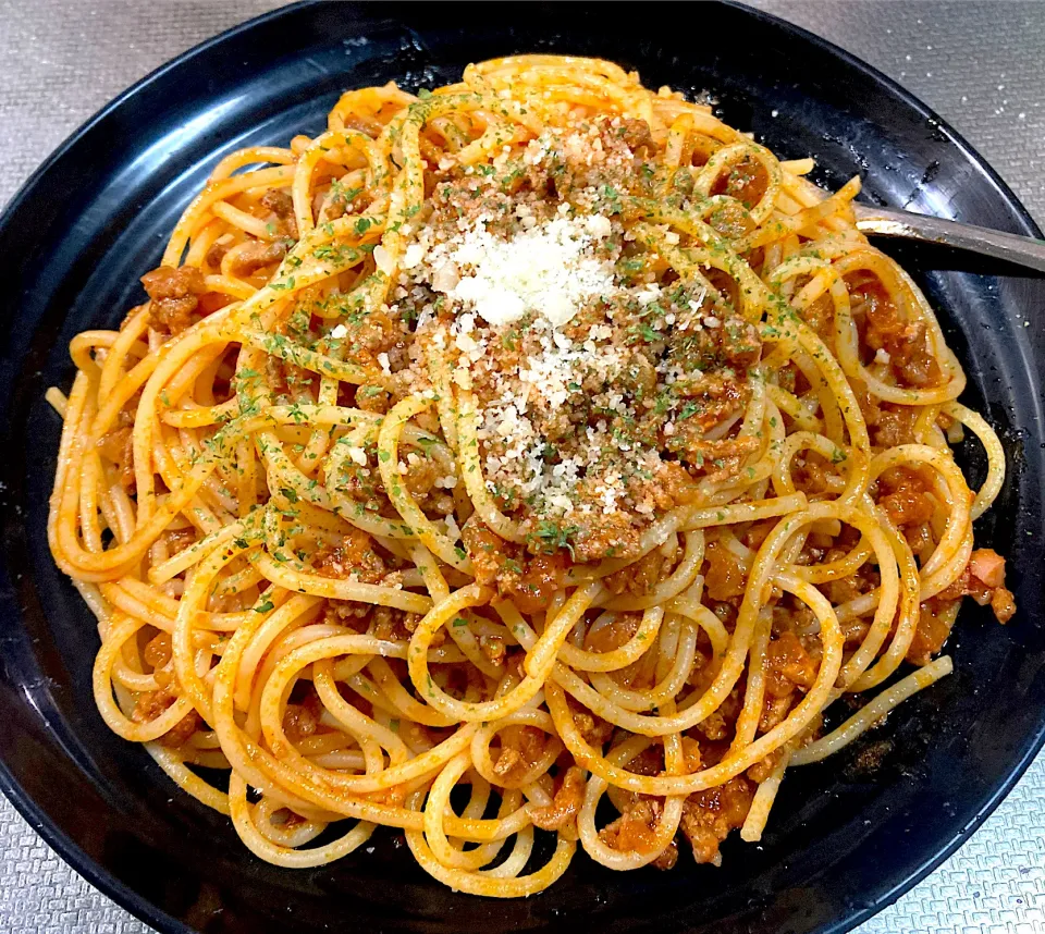 ミートソーススパゲッティ🍝|satoruさん