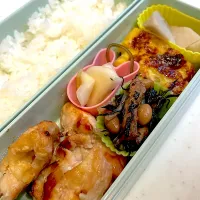 おっさん弁当　里芋　卵焼き　ひじき　漬け物　🐔|ひげおやじさん