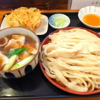 駕籠休み肉汁うどん＆かき揚げ|とへとへさん