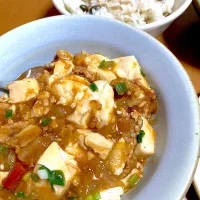 麻婆豆腐とムカゴご飯🥰🌶️|さくたえさん