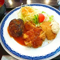 ランチ〜ハンバーグ、チキンカツ、魚フライ|Kunisanoさん