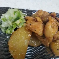 鶏肉と大根の照り煮🍻|こぅさん