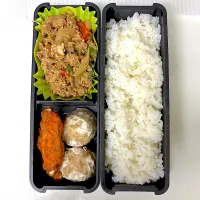 高3になった次男くんへ　ガパオ弁当|晴れ時々弁当さん