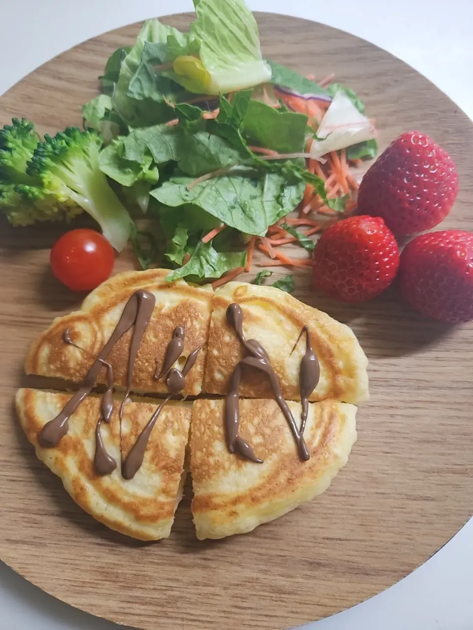 ☆朝食☆もちホットケーキ|ｼｮｺﾗさん