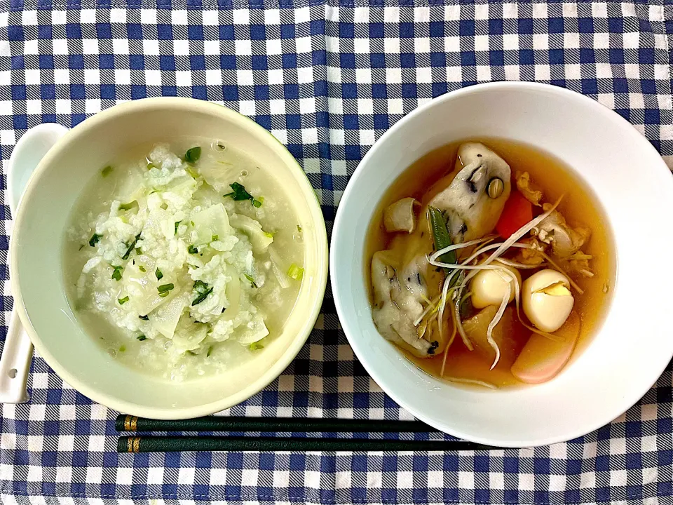 七草粥とお雑煮、お正月もおわり|リヒトさん