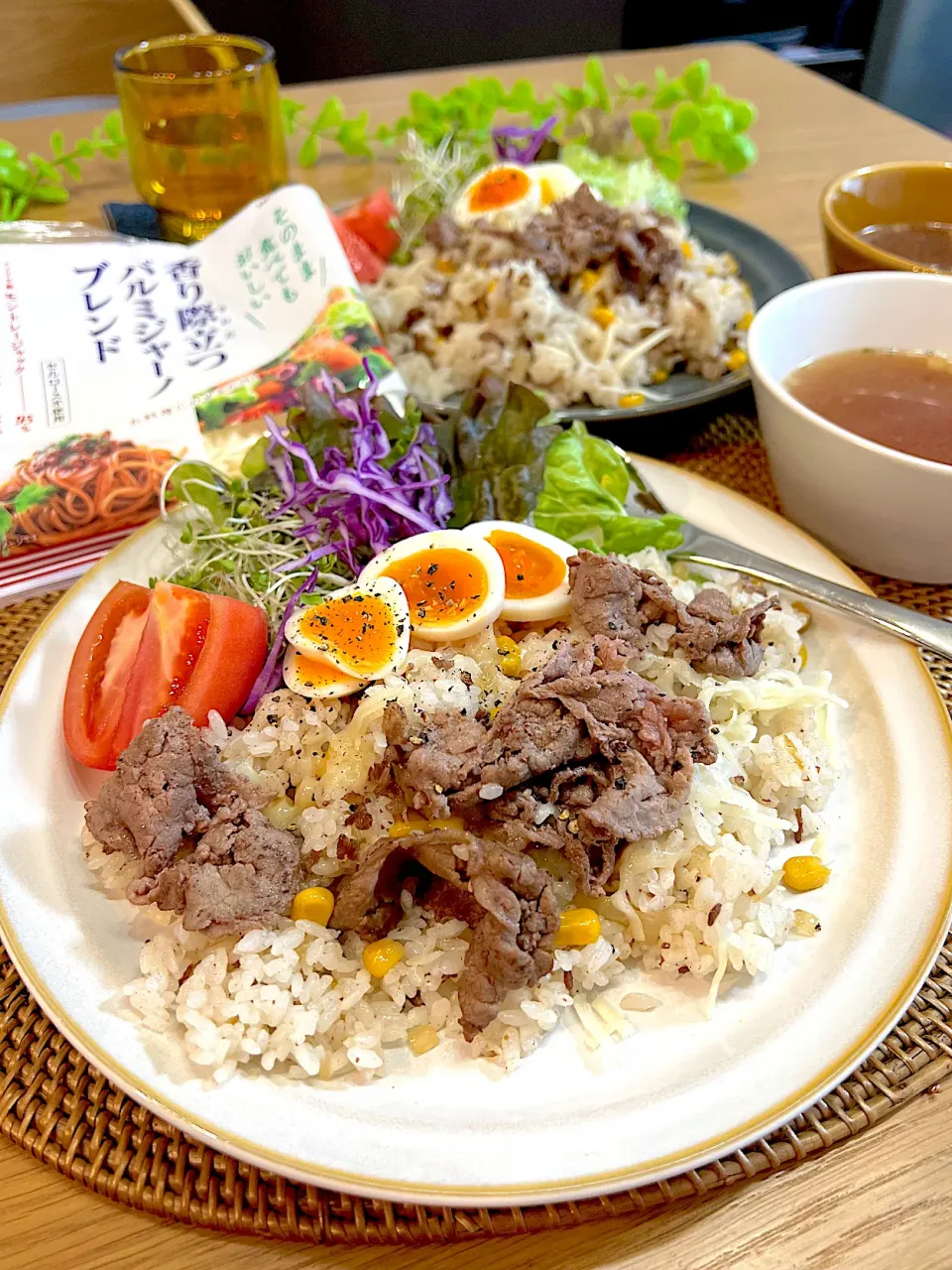 牛肉とコーンのピラフ|ラゴさん。さん