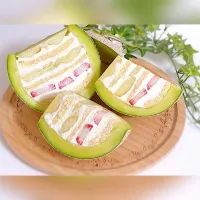 まるごとメロンケーキ𓂃 𓈒𓏸◌‬