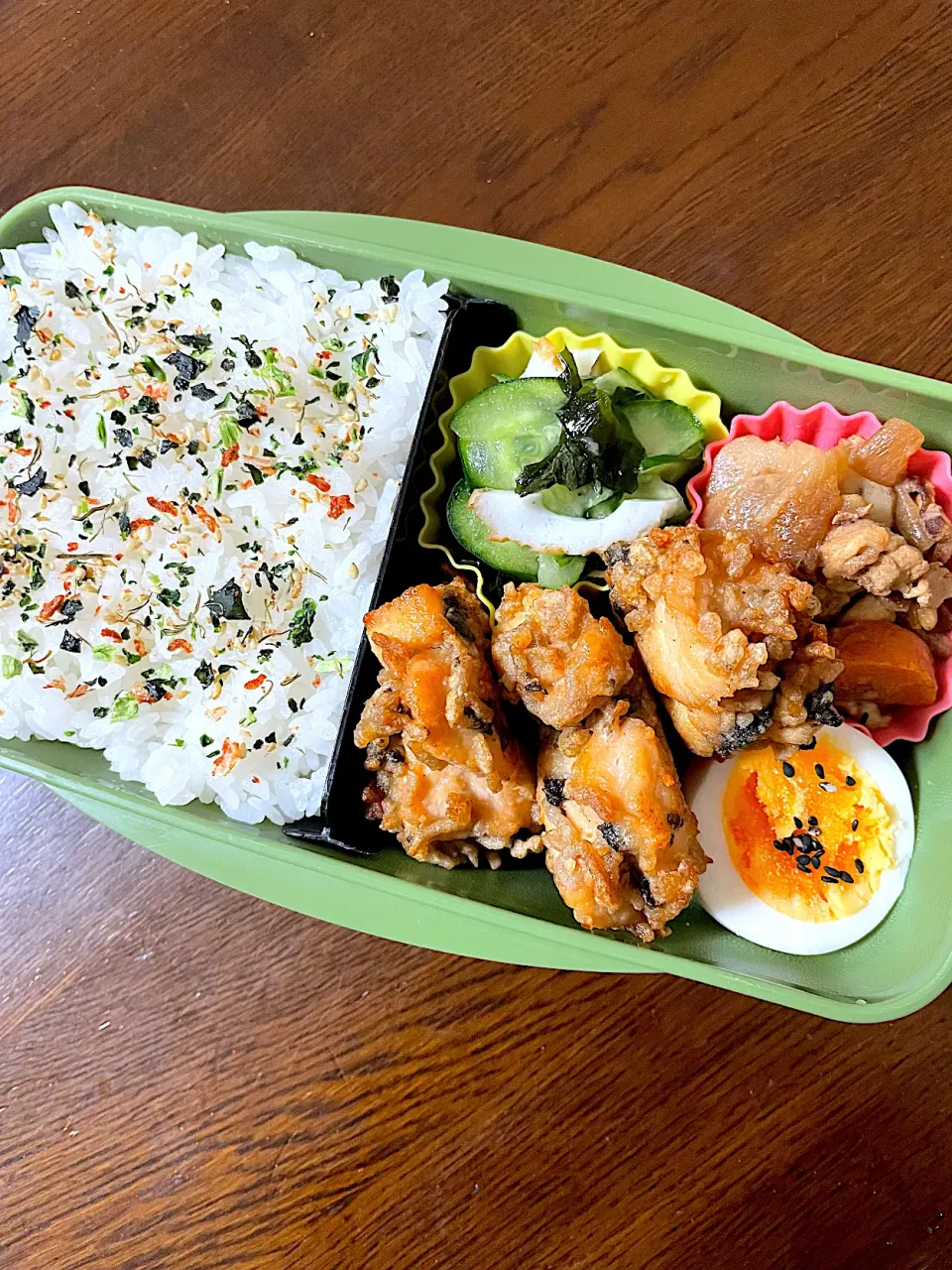 鶏むね肉とそばと海苔のカリカリ揚げ弁当|kiicoさん