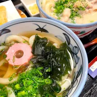 白肉うどんとあっさりかけうどんのハーフセット！| Tomyさん