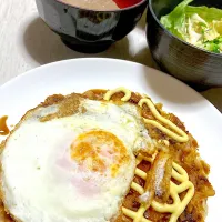 大根の煮物、ブロッコリーサラダ、キャベツの芯のざく切りお好み焼き|Ayaさん