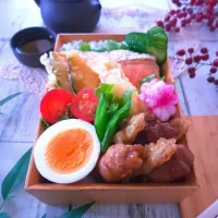 ロール豚の甘酢炒め弁当|sugar beansさん