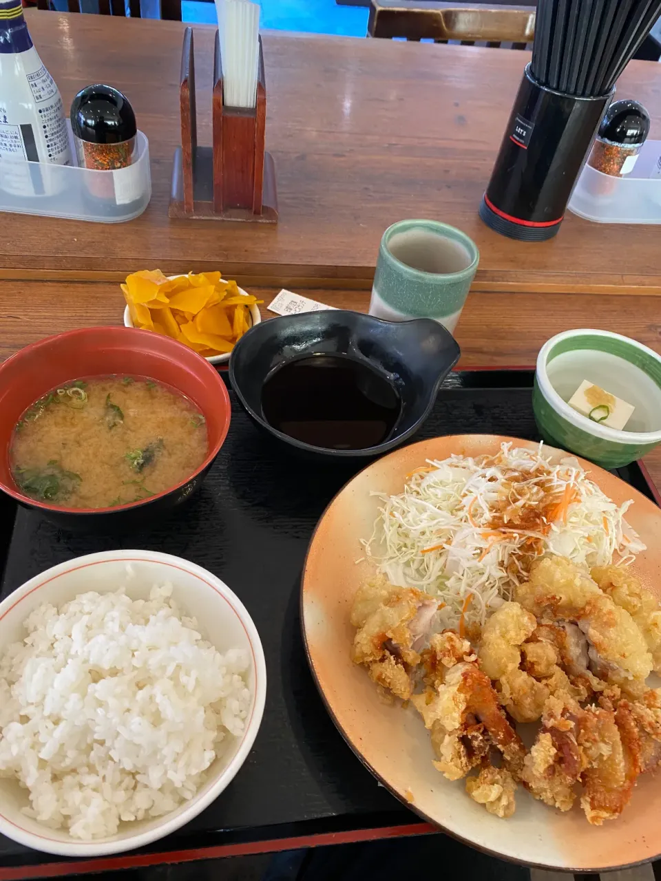 大阪市生野区林寺　街かど屋林寺の日替わり鶏天ぷら定食|タカちゃんさん