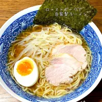 ローストポークで自家製ラーメン