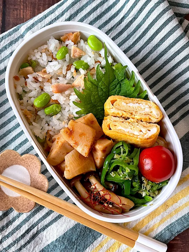 Snapdishの料理・レシピ写真:野菜多めのヘルシー弁当withFitDish｜続報！【SDユーザーさん絶賛体験中】あなたにぴったりのおかずをお届け「FitDish」のココが好き！