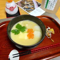 白味噌シチュー仕立てのお雑煮