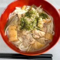 鶏胸肉とレンコンのみぞれ煮ぶっかけ稲庭うどん|morimi32さん