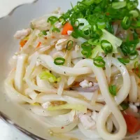 野菜たっぷりあっさり焼きうどん|ぱんだのままんさん