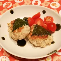 レンコンと明太子の大葉鶏つくね|りーさん