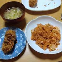 チキンライスとスープ|しまだ ちえこさん