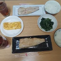 鯖の味噌焼き、だし巻き玉子、ほうれん草の胡麻和え|るかぱぱさん